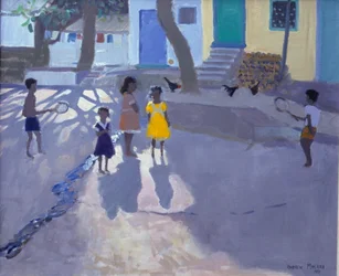 Das gelbe Kleid, Udaipur, Indien, 1990